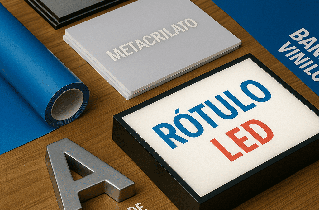 Tipos de rótulos: luminosos, corpóreos, vinilos y más