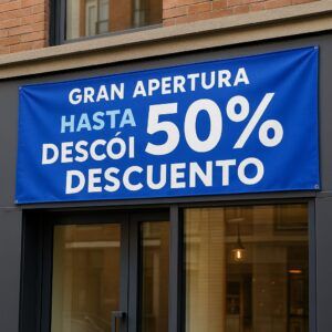 Rotulo temporal lona publicitaria