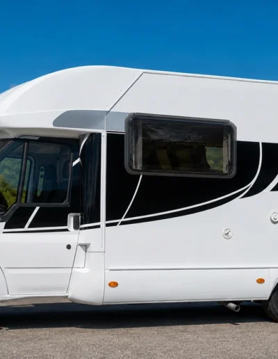 Autocaravana Sky personalizada con vinilos decorativos laterales