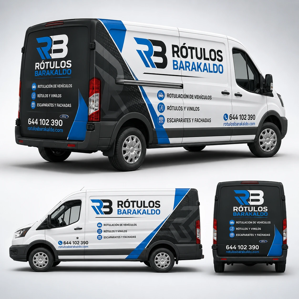 Rotulación de furgoneta comercial Rótulos Barakaldo Diseño de rotulación para furgoneta comercial de Rótulos Barakaldo